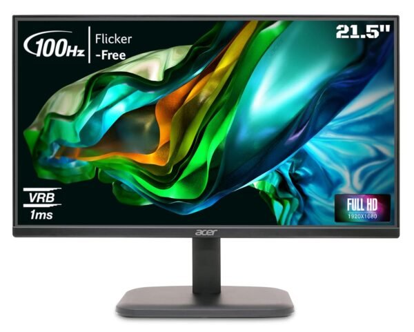 EK220Q 21.5 Inch (54.61 cm) Full HD (1920x1080) Pixels VA Panel LCD Monitor with LED Back Light